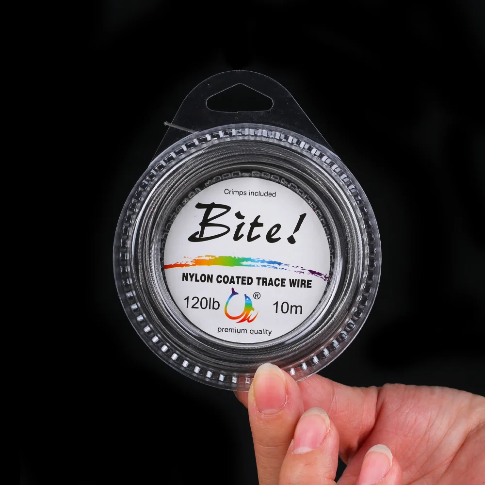 Línea de pesca de alambre de 5LB-200LB, alambre de rastreo recubierto de nailon, 7 hebras de alambre de acero, líder frontal, línea de pesca de Jigging, aparejos de pesca de mar - imagen 5