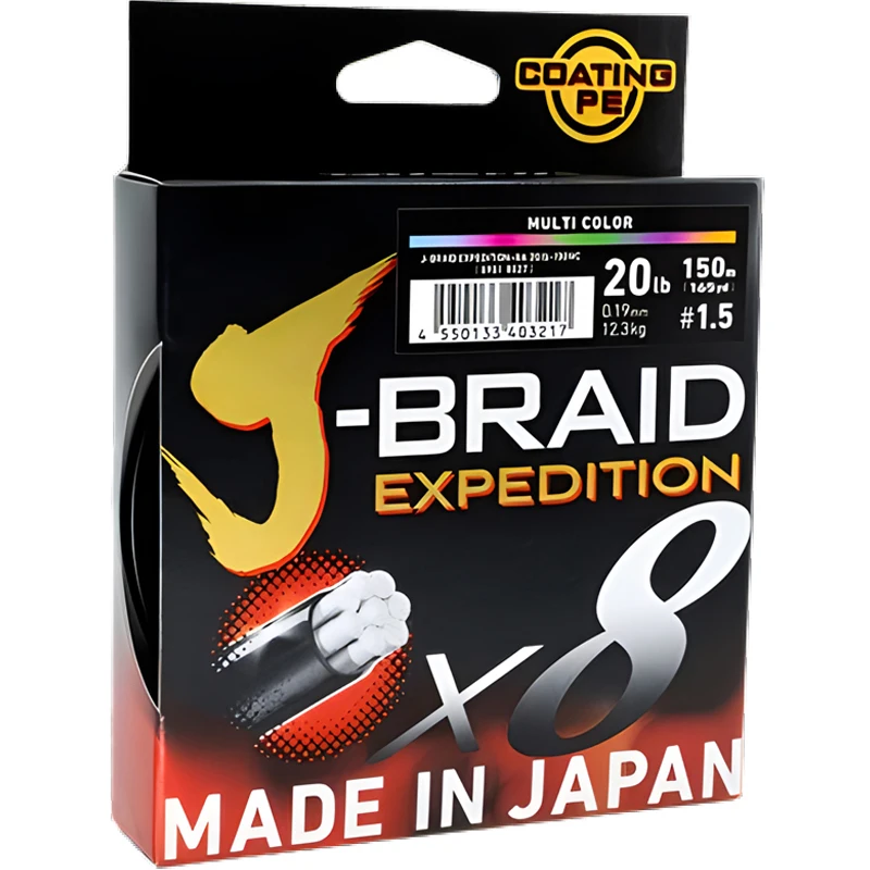 Línea trenzada J-Braid Expedition PE 8X – 8 hilos mar y embarcaciones
