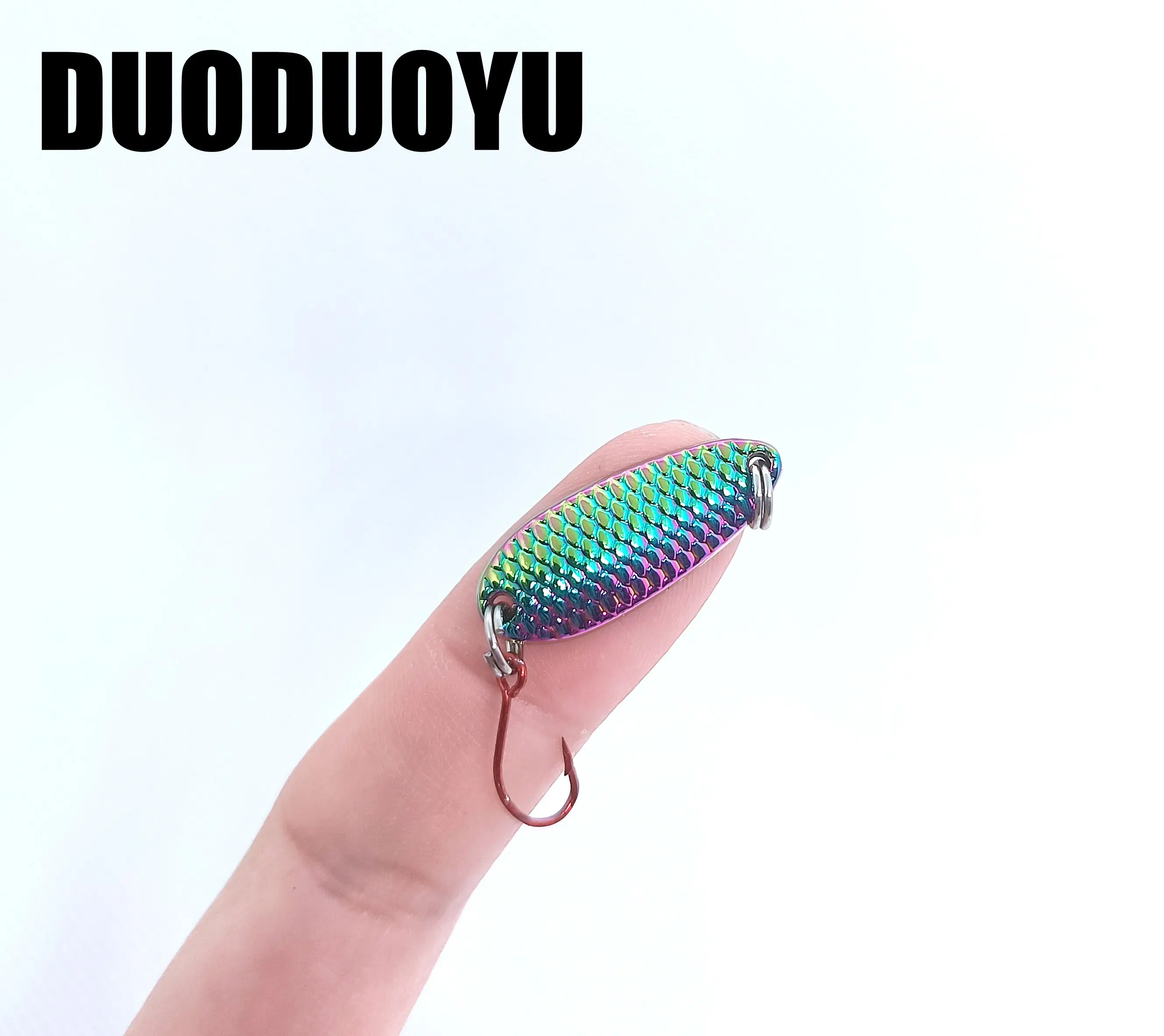 DUODUOYU-Señuelos de Pesca artificiales con un solo gancho, Señuelos de Pesca con cuchara de Metal, 2,5g/3,5g/5g, 1 piezas - imagen 4