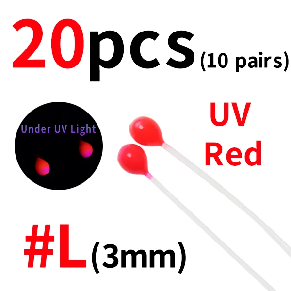20pcs L uv red
