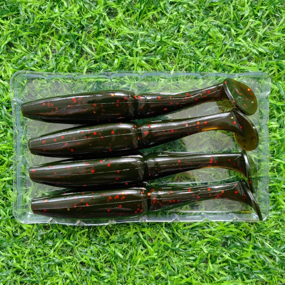 4 Uds 11cm 12g señuelo suave cebo Artificial Swimbait cebos de carpa Wobblers peces mosca océano LAKE aparejos de Pesca - imagen 3