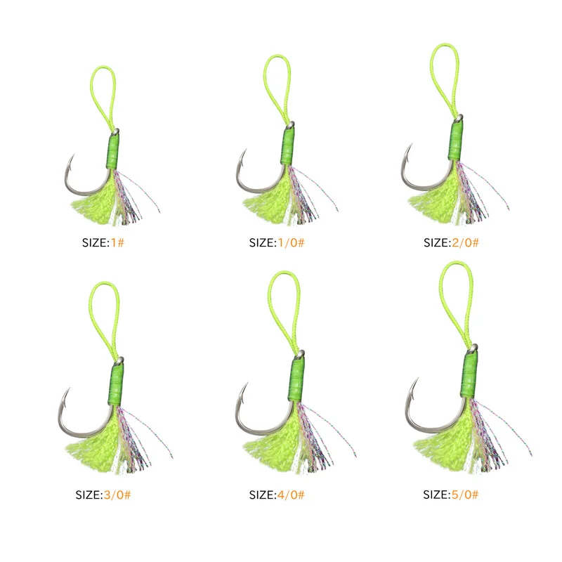 ZYZHE Anzuelos Jig – Acero al carbono para agua salada y dulce - imagen 4