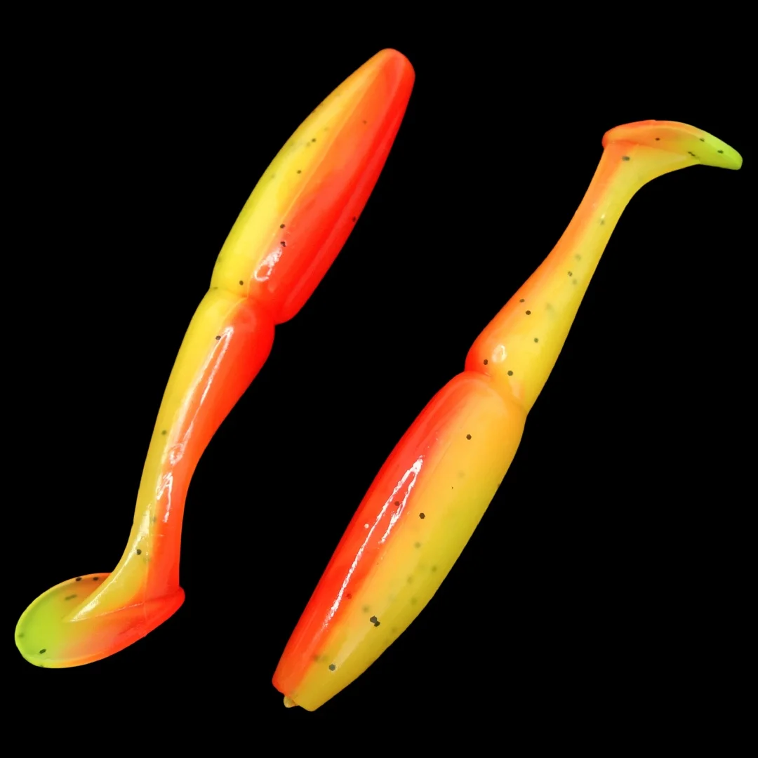 Swolfy 4 Uds 11cm 11g Minnow Señuelos de Pesca cebos blandos de pesca Artificial de silicona Swim Wobblers de plástico señuelo suave Leurre Souple - imagen 2