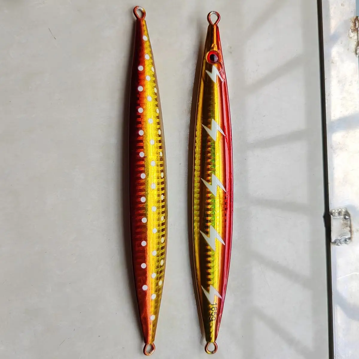 110g130g165g plantilla de Metal de paso lento Shore Jigging Pebble Stick cebo de agua salada Vertical señuelo de pesca de aguas profundas atún Marlin Wahoo Mahi - imagen 2