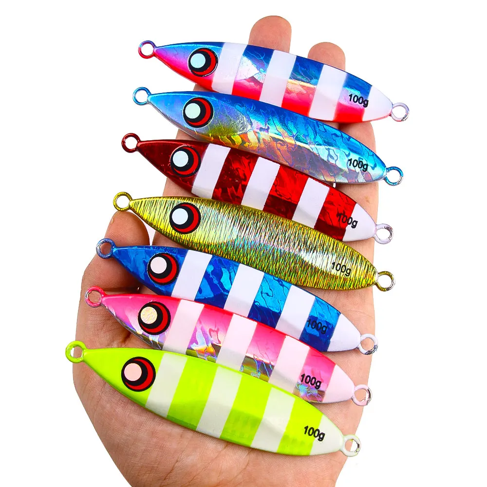 Señuelo metálico jigging orilla – Holográfico para lanzamiento largo - imagen 3