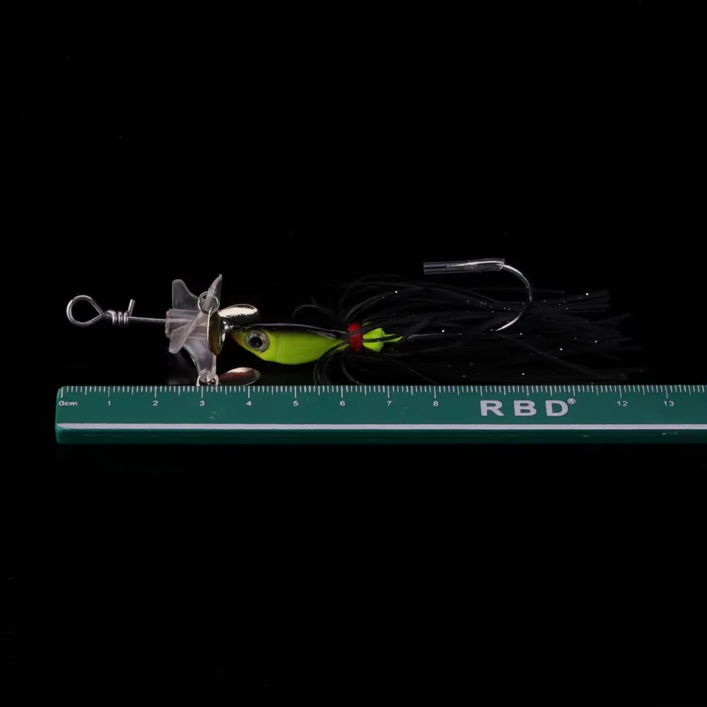 WALK FISH 19,1g Metal duro pesca Jig cabeza señuelos Spinner cebos hombre barbudo rotación compuesto lentejuelas alambre de silicona cebo falso - imagen 4