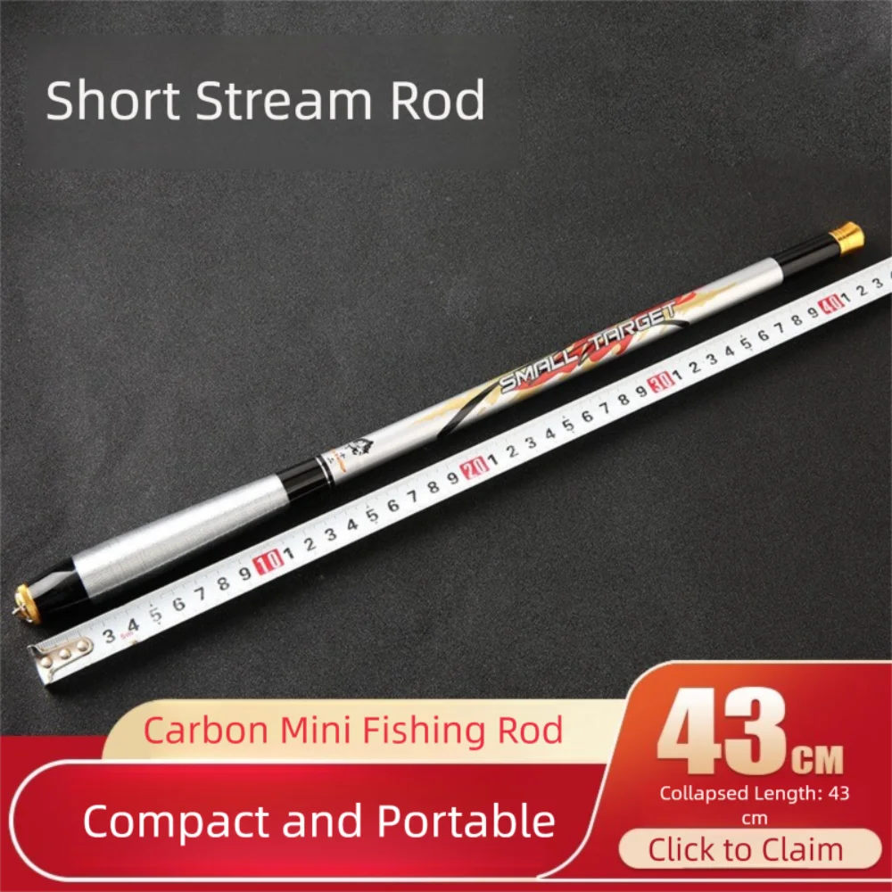 Caña de pescar ultraligera de 1,8 m-6,3 m de longitud, Material de fibra de carbono, diseño de poste de mano, caña de pescar telescópica, mecanismo telescópico - imagen 4