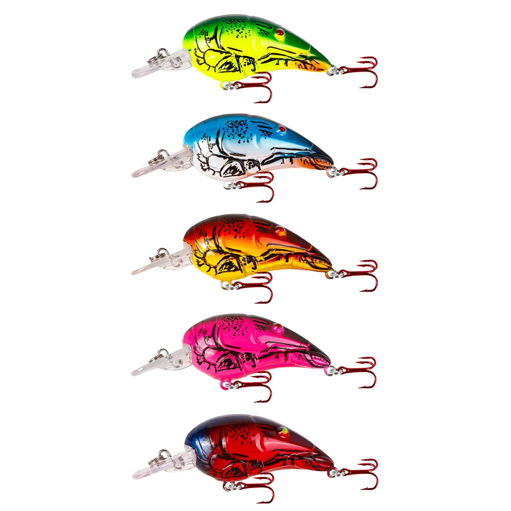 Señuelo de pesca de manivela flotante, 7cm, 11,5g, modelo de ratón Crankbait, ojos 3D, cebo duro Artificial de plástico, Swimbaits realistas, 1 unidad - imagen 3