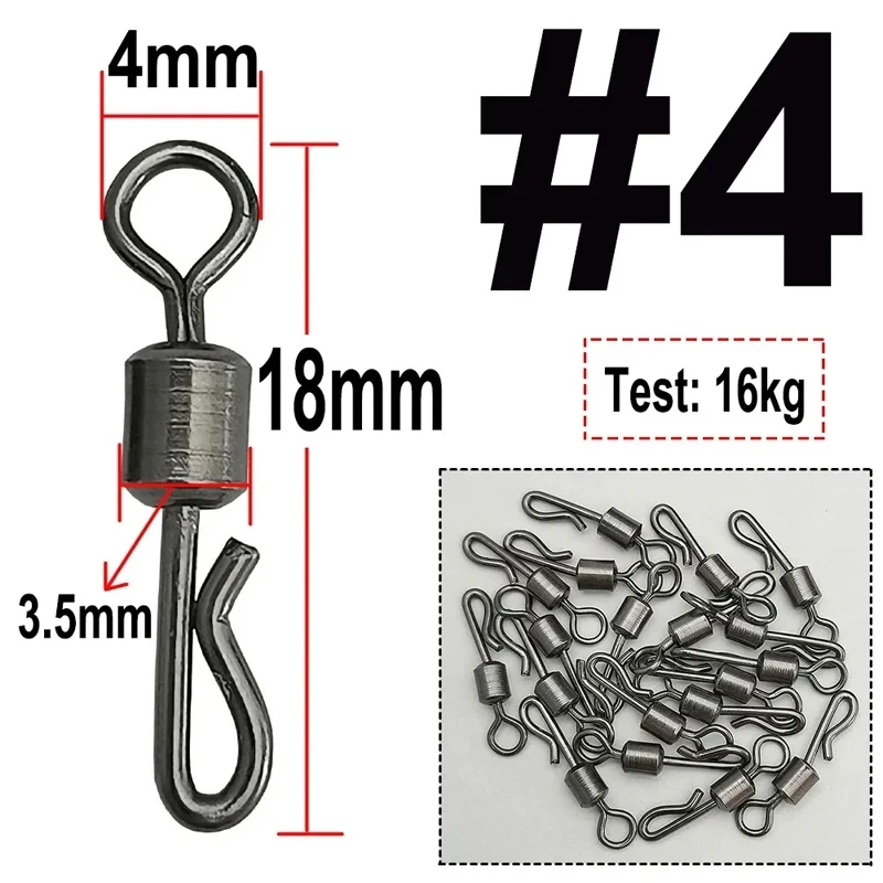 Conector giratorio Quick Link para pesca de carpa con boilies - imagen 4