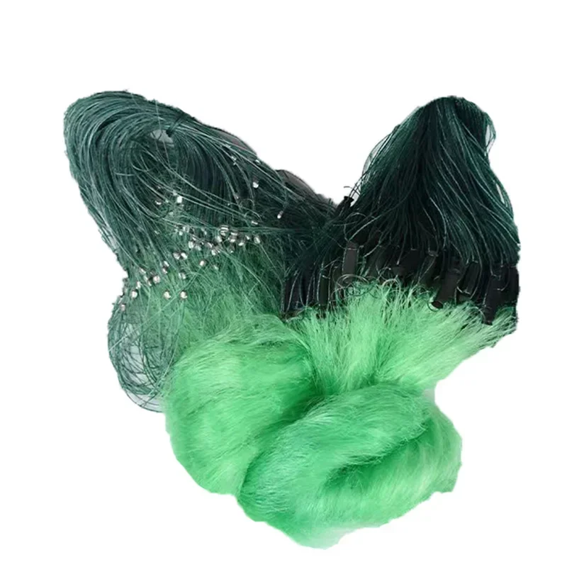 Lawaia-red de pesca de 3 capas, trampa de malla de seda blanca, aparejos de red de enmalle, herramientas de aparejos de pesca al aire libre, 1,5 M/3M de alto, 30M - imagen 4