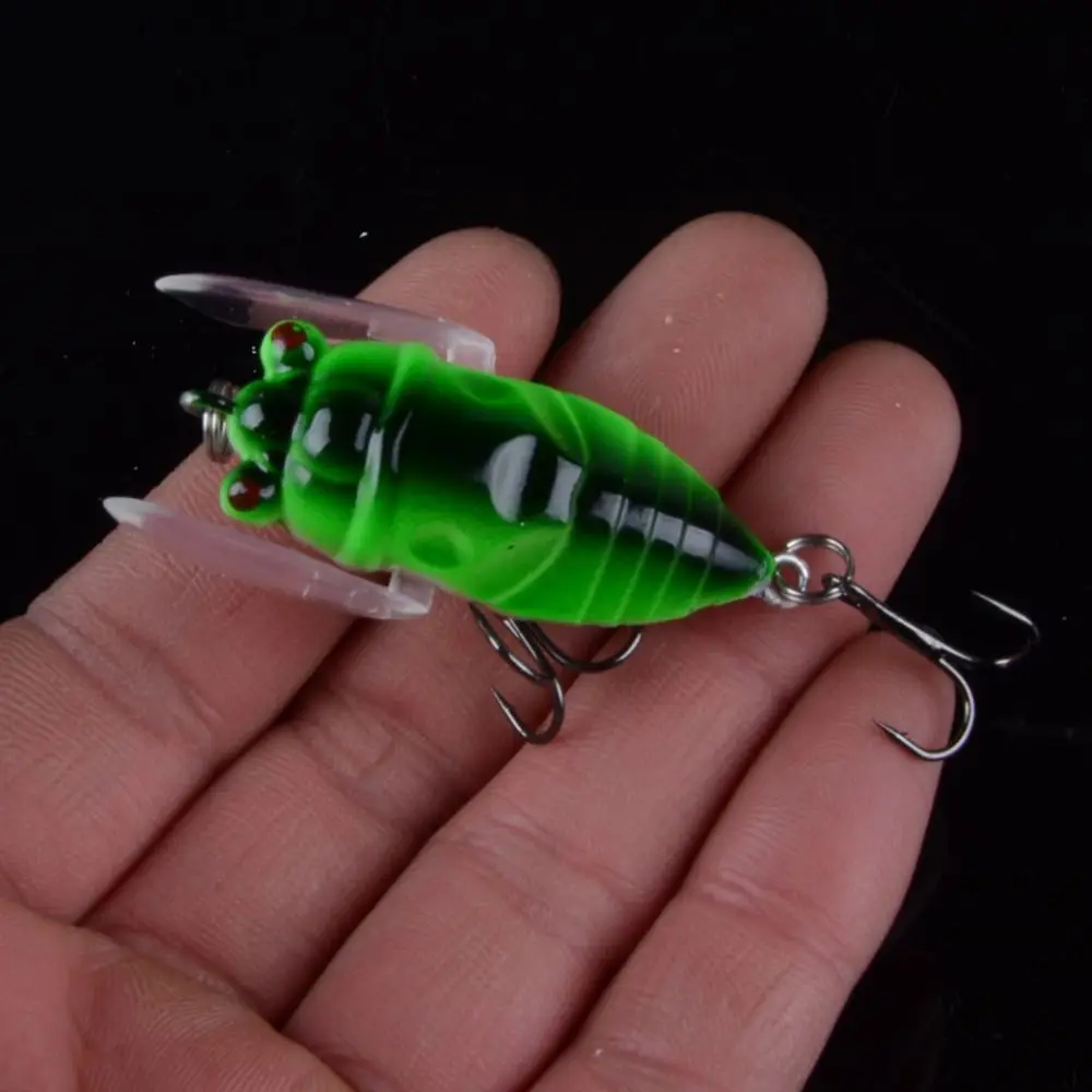 Señuelo de pesca Artificial, cebo de simulación de insectos biónicos, Cicada, Topwater, 6,2g, 4cm, Crankbait duro - imagen 5