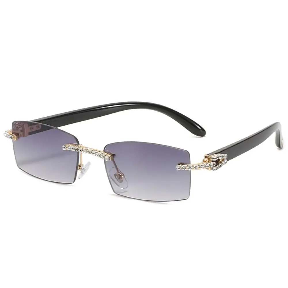 Gafas de sol punk rectangulares con gradiente retro UV400