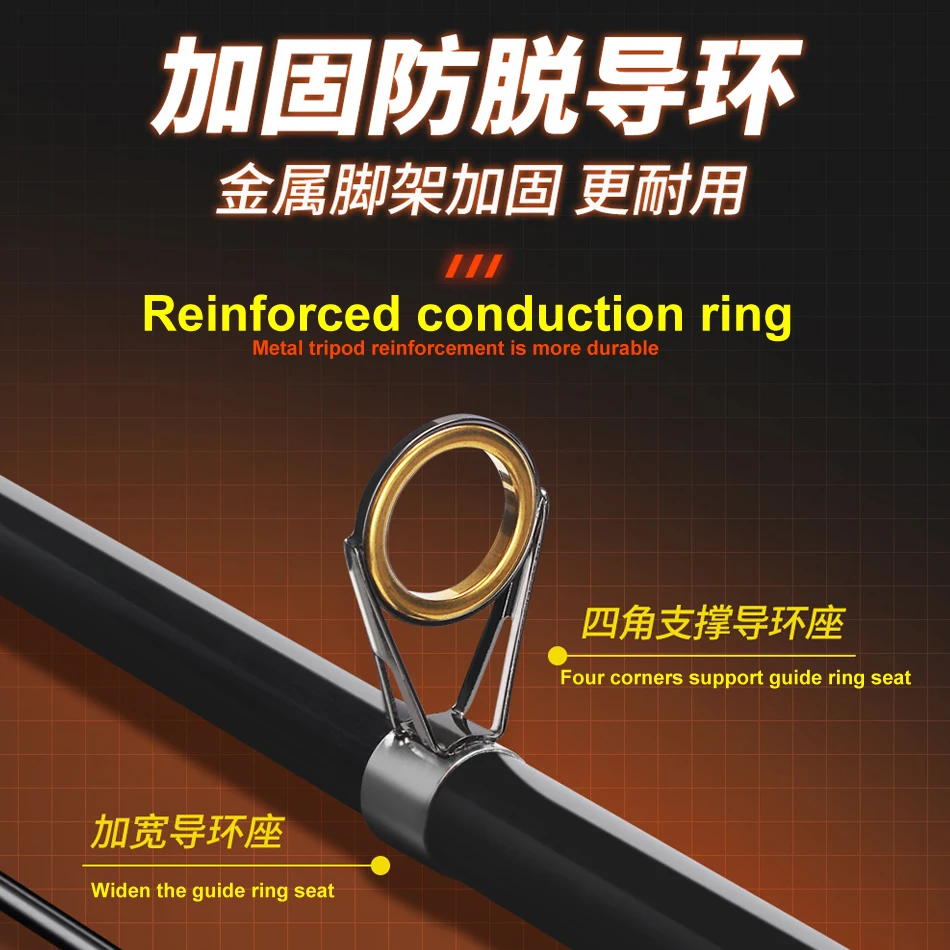 Caña de pescar telescópica para Roca, alimentador giratorio de fibra de carbono, para carpa, fundición de cebo, 1,8/2,1/2,4/2,7/3,0 M - imagen 3