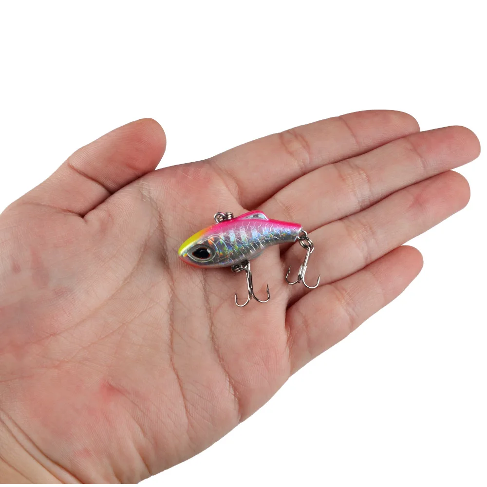 1 Uds Wobbler VIB señuelo de pesca 3,5 cm 5g sonajero Crankbaits cebo de vibración Artificial duro para aparejos de pesca de agua salada de invierno - imagen 3