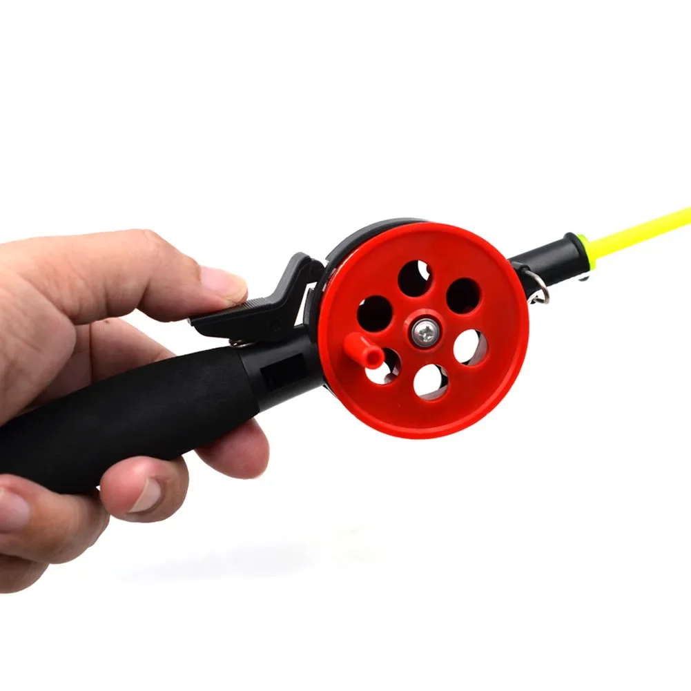 Combo de carrete de caña de pescar para niños, accesorio ligero y portátil con línea de pesca, 33cm/12,99 pulgadas - imagen 2