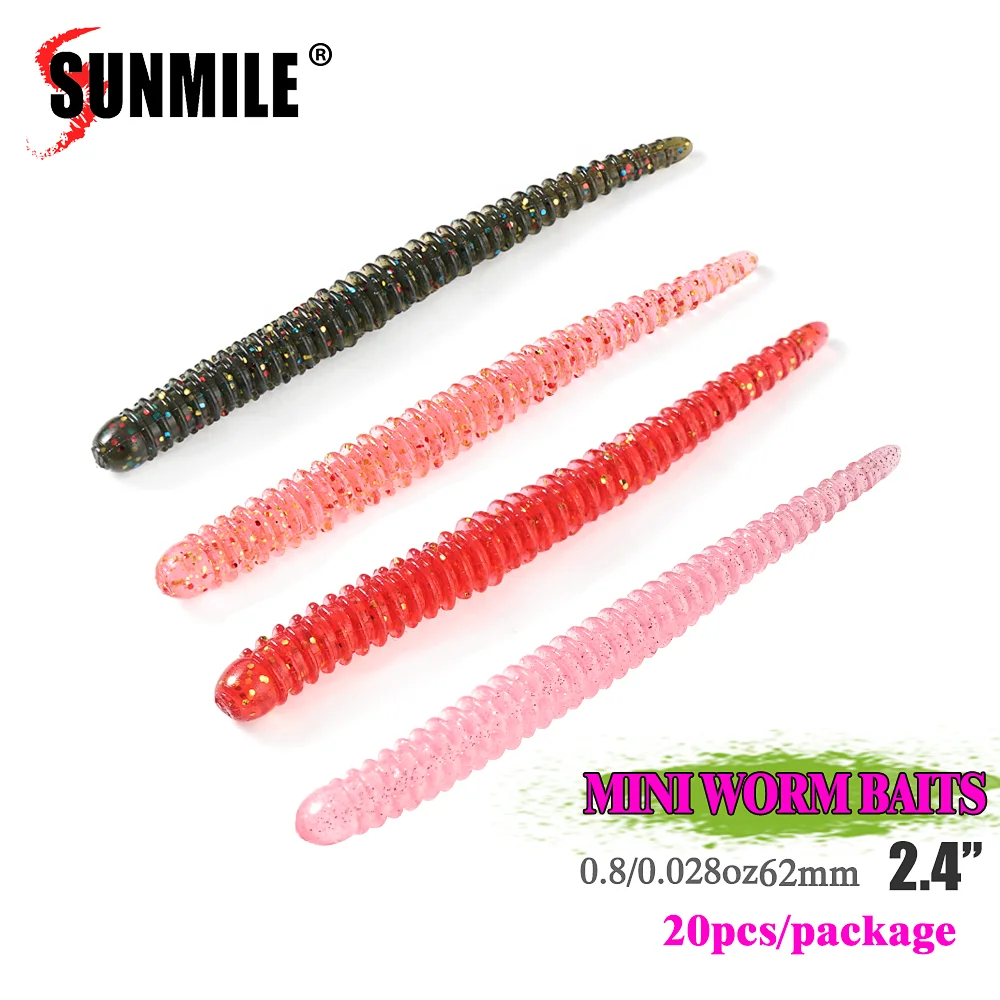 SUNMILE Easy Shaker 6,2 cm Vinilo Senko para lubina y trucha