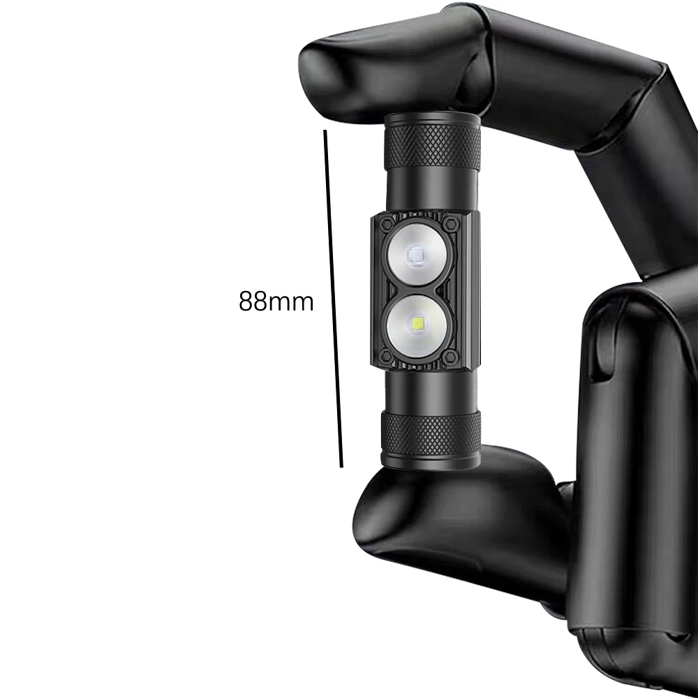 Linterna LED recargable USB tipo C – Luz blanca y azul para pesca nocturna - imagen 3