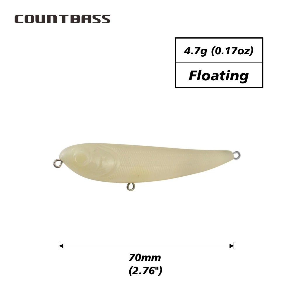 70mm Blank Lures
