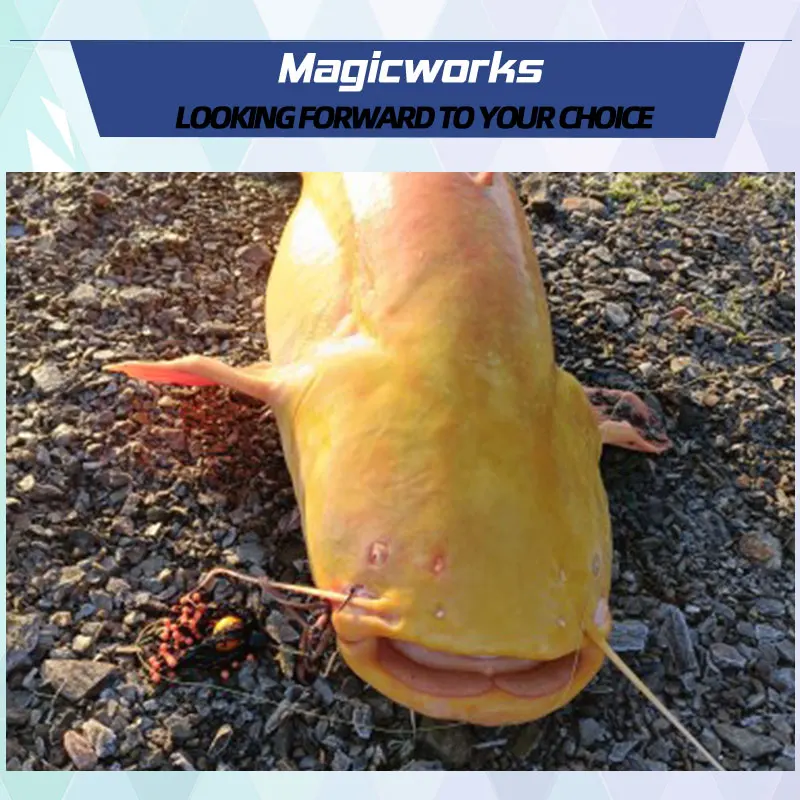 Equipo de pesca de bagre Magic Works, señuelo de goma Tair, cebo de pesca Artificial de mar, barco, 100g, 140g, 180g, falda de goma, aparejos de bagre - imagen 3