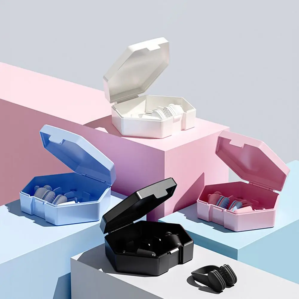 1 Juego de tapones para los oídos de silicona duraderos para nadar, impermeables, antiruido, Clip para la nariz, tapones para los oídos, accesorios para deportes acuáticos de buceo - imagen 2