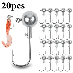 Jig Head Bola Redonda Vástago Largo – Anzuelos para Pesca con Vinilo