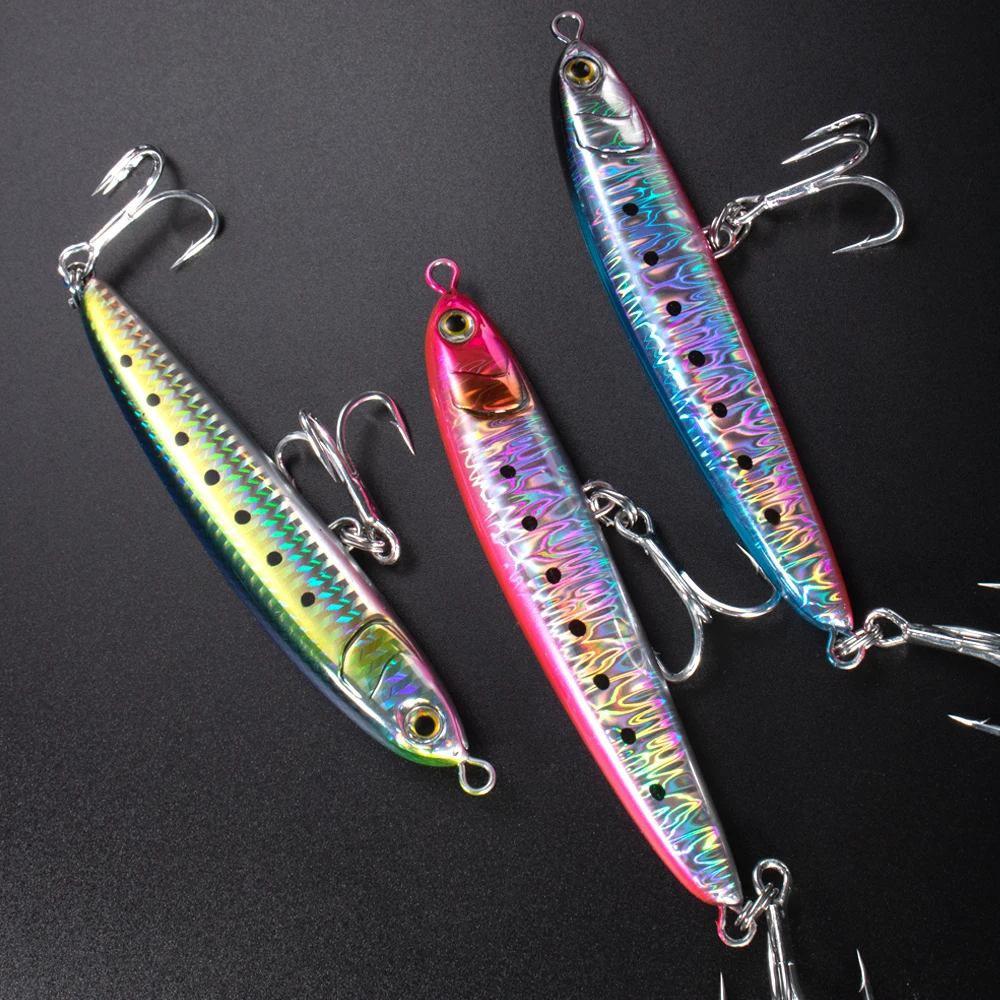 JIGGING PRO 130mm 55g señuelo tipo lápiz que se hunde señuelo de pesca de agua salada cebo de fundición a tierra atún Kingfish Amberjack - imagen 4