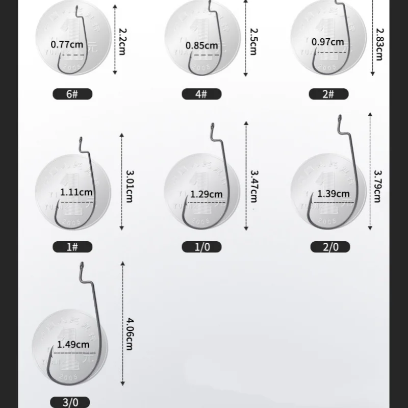 BKK Bla Diamond S9005 señuelo Fiing ganchos vientre ancho tira delgada tobillo curvo para Bass fi suave cebo Fiing ganchos - imagen 2