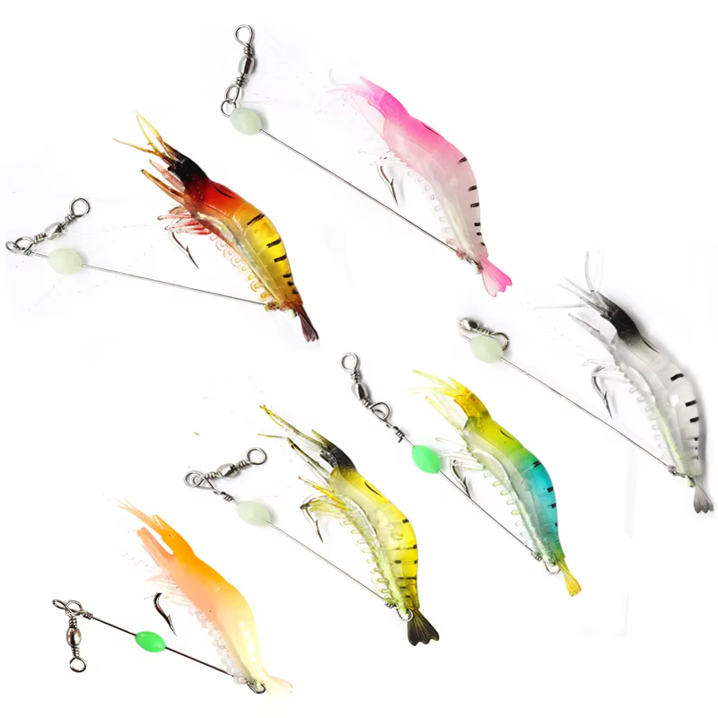 Señuelo gamba artificial 9 cm para pesca nocturna - imagen 5