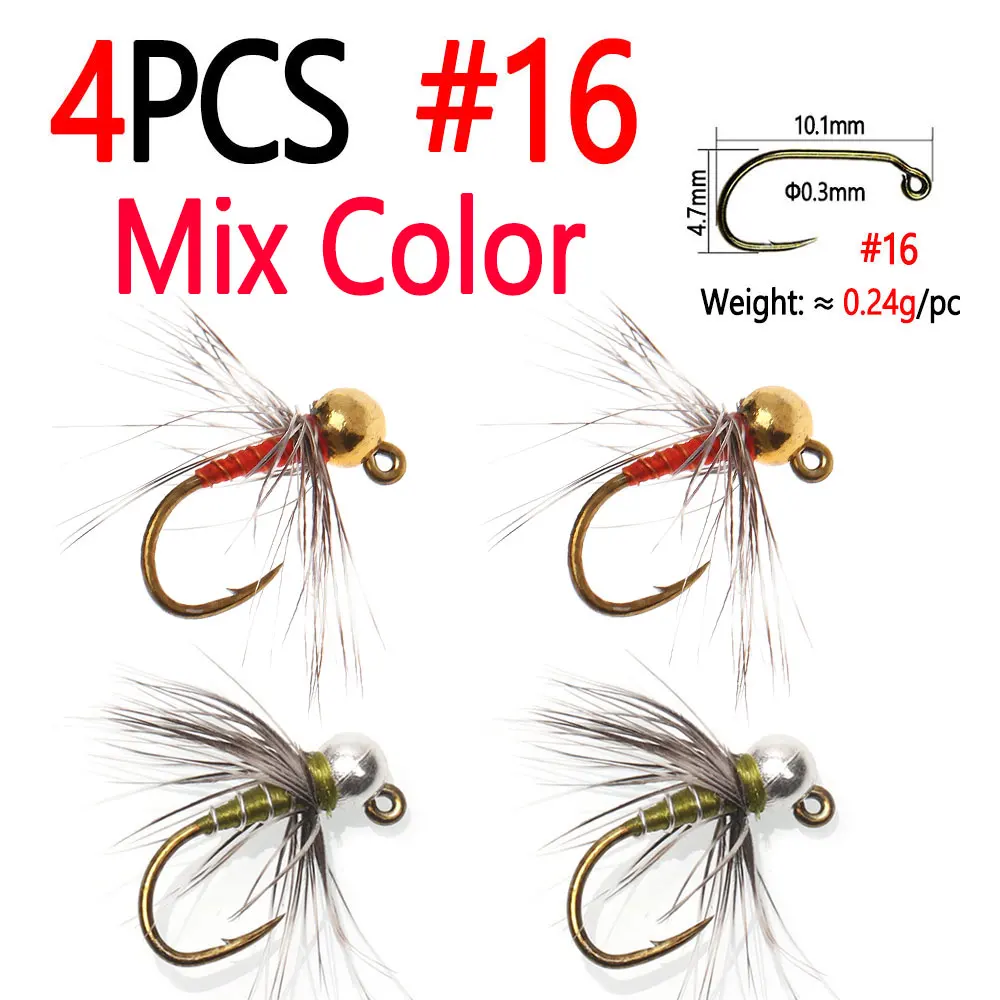 4pcs Mix Color Sz 16