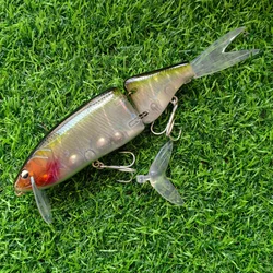 MUKUN Minnow Duro 140mm – Wobbler Articulado para Pesca de Trucha y Lucio