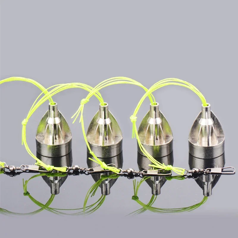 4 unids/caja previene ganchos juego de ganchos de pesas de plantilla de carbono 24g 6-13 #   Anzuelo de pesca de carpa Jigging con púas, giratorio con aparejos de líneas