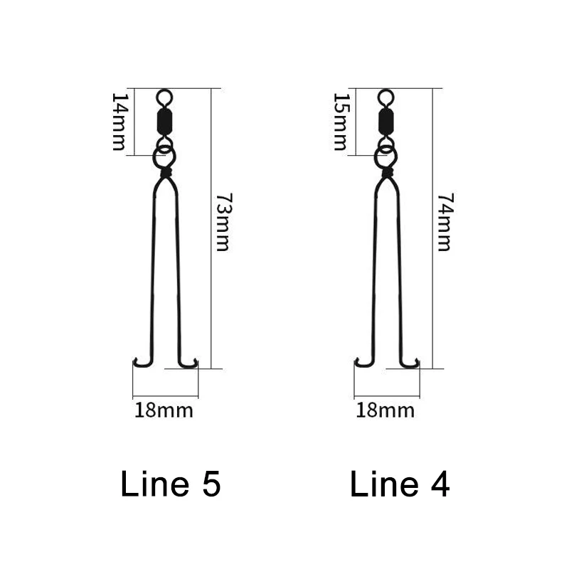 Juego de sedal de pesca de peso pesado para caña de mano: giratorios de acero inoxidable y líder de fluorocarbono de 5,4/6,3/7,2 m - imagen 4