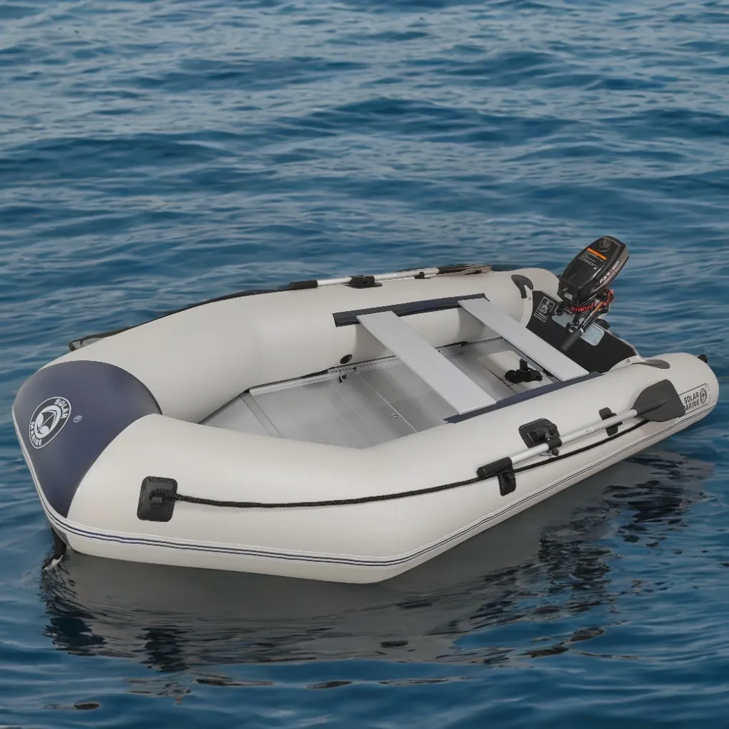 Barco de pesca inflable de PVC de 3M, barcos de carreras de velocidad de asalto marino SOLAR y Kayak, 9,8 pies, 4-6 personas, deportes acuáticos al aire libre para adultos - imagen 2