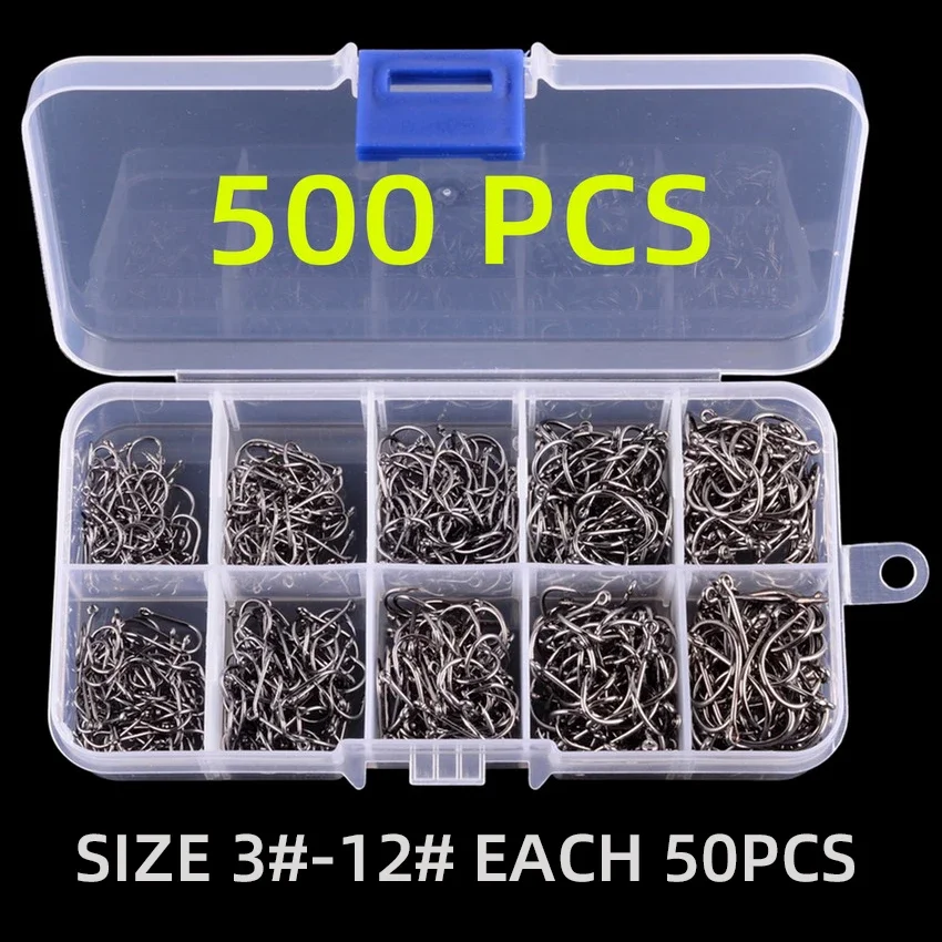 500pcs black hooks