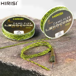 Leadcore Hirisi – Caña trenzada líder tricolor para pesca de carpa