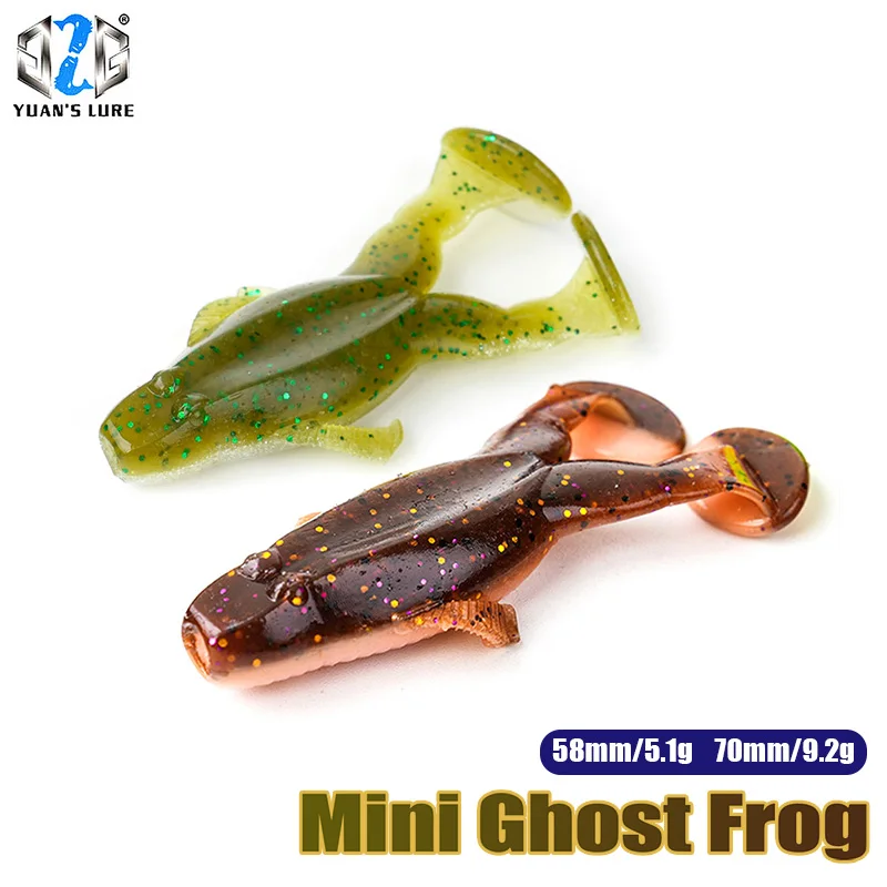 Bueno para ir 2025 nuevo Mini rana fantasma 5,1-9,2g 58-70mm señuelo de pesca de lubina cebo de pesca de carpa Artificial para agua dulce