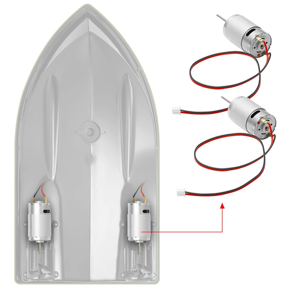 Hélice 3 palas con weed guard para barco cebo – Recambio motor - imagen 4