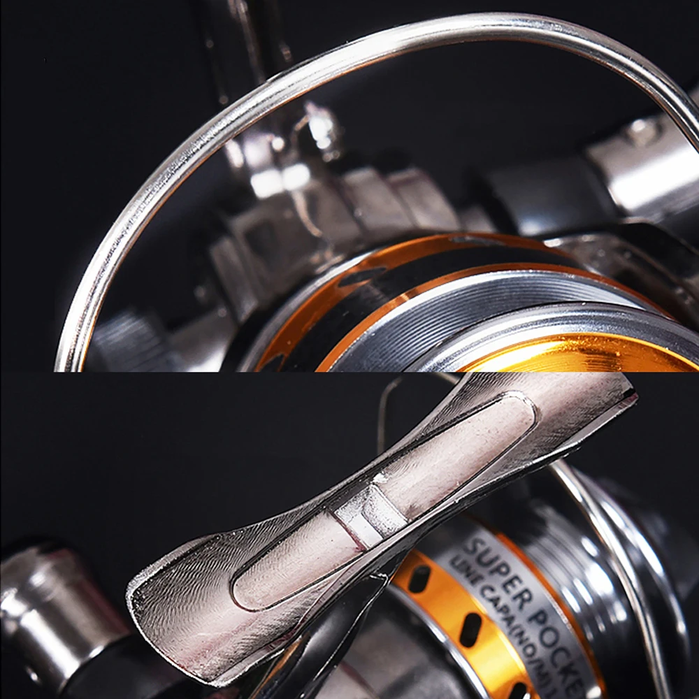 Carrete de pesca ultraligero con agarre EVA, Mini carrete giratorio compacto y suave de alta velocidad para agua dulce y salada, 12 + 1 rodamientos de bolas, 5,2: 1 - imagen 4