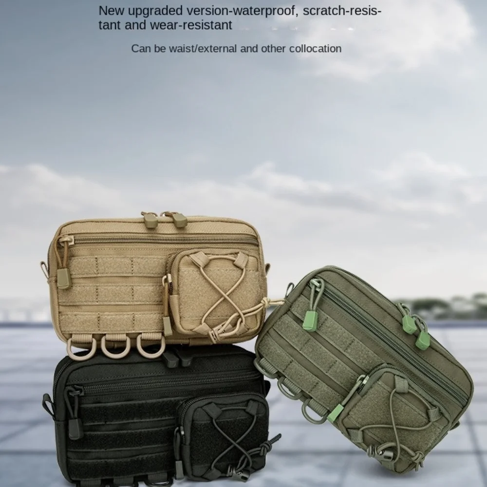 Riñonera Oxford portátil, bolsa impermeable para teléfono, riñonera, herramientas para exteriores, bolsa EDC Molle - imagen 4