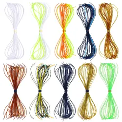 Faldas de plantilla de silicona, Kit de repuesto de 50 hebras, suministros para hacer señuelos de pesca, falda suave para Spinnerbait Buzzbait Bass Jig, 3 uds.