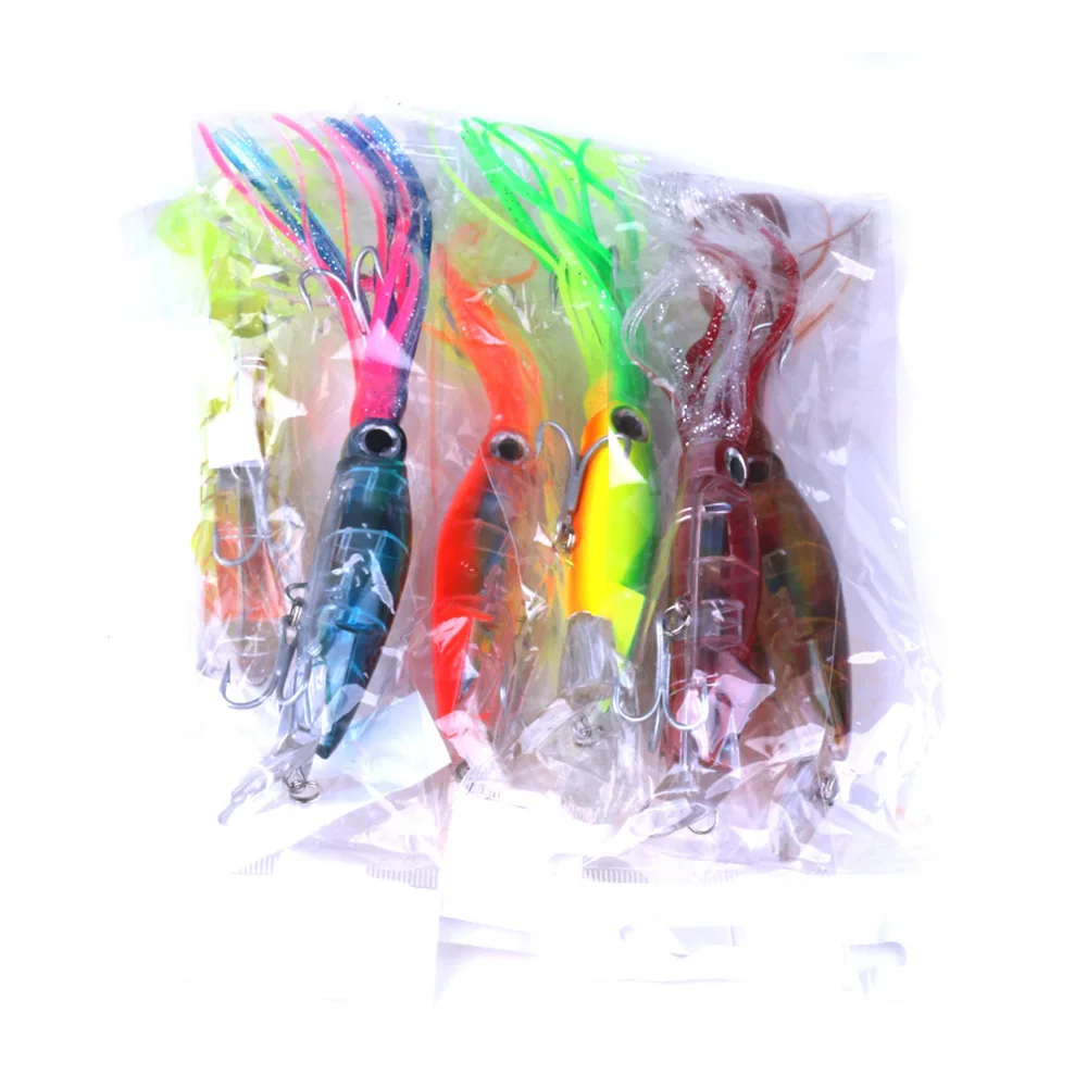 Señuelos de Pesca de Mar, cebo duro Artificial, Jig de calamar, Jig, falda, agua salada, sepia, Jigging, pulpo, accesorios de pesca - imagen 4