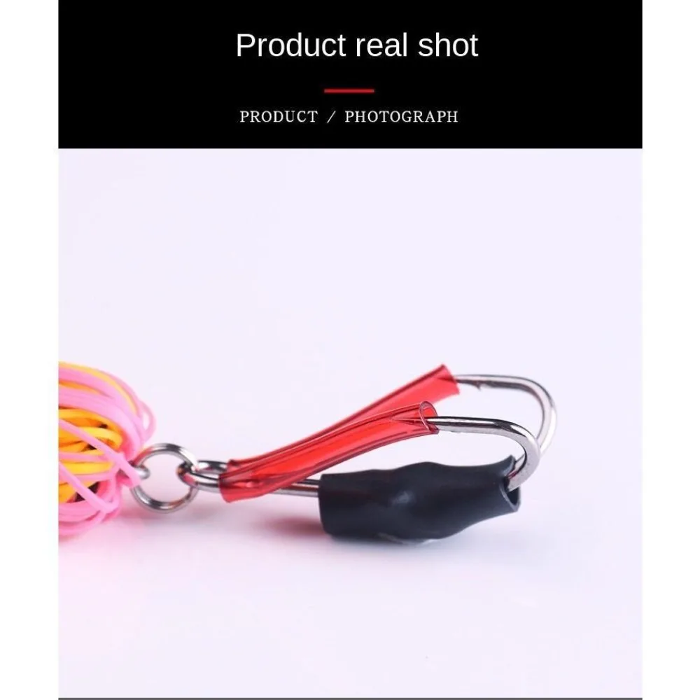 Señuelo de rana saltar Haruan 9g, Señuelos de pesca flotantes sin malezas con anzuelos dobles afilados, cebos de simulación de cabeza de serpiente y rana - imagen 5