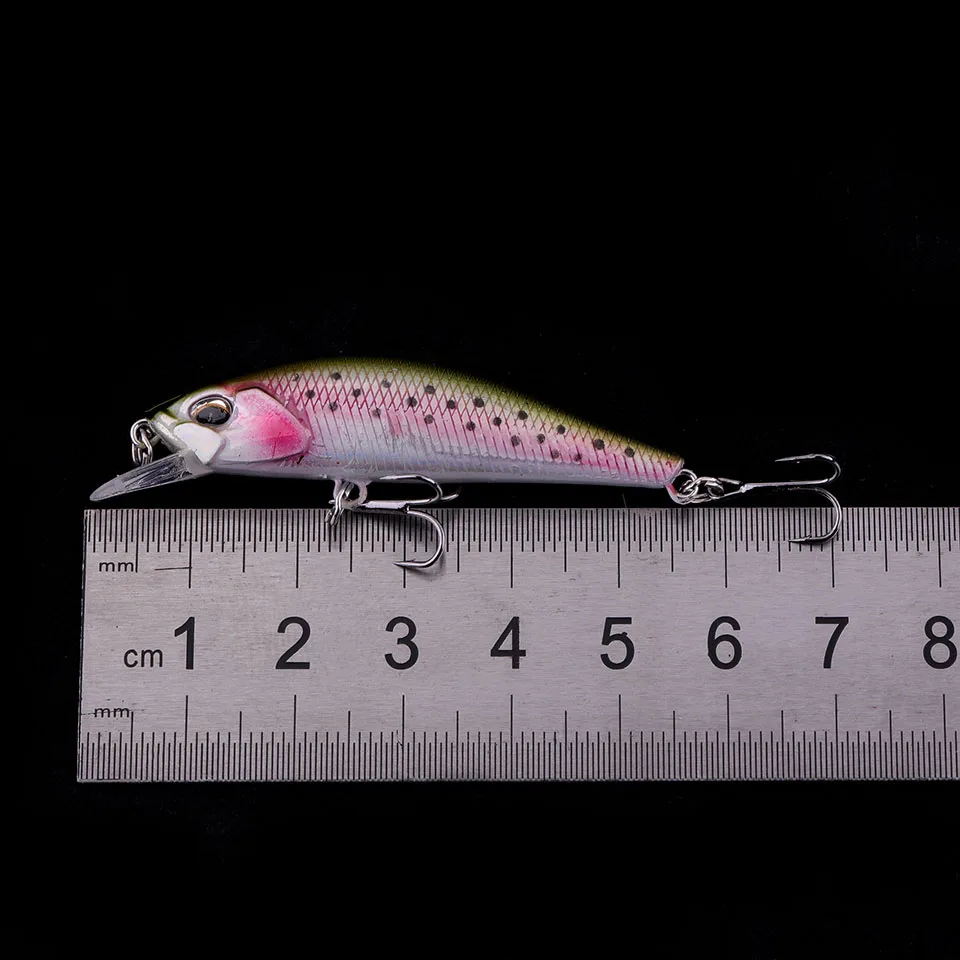 WALK FISH 1 Uds Mini pececillo hundido 55mm 3,5g nuevas Señuelos de Pesca señuelo duro profesional lápiz Wobbler Crankbait Bass Pike cebos - imagen 2