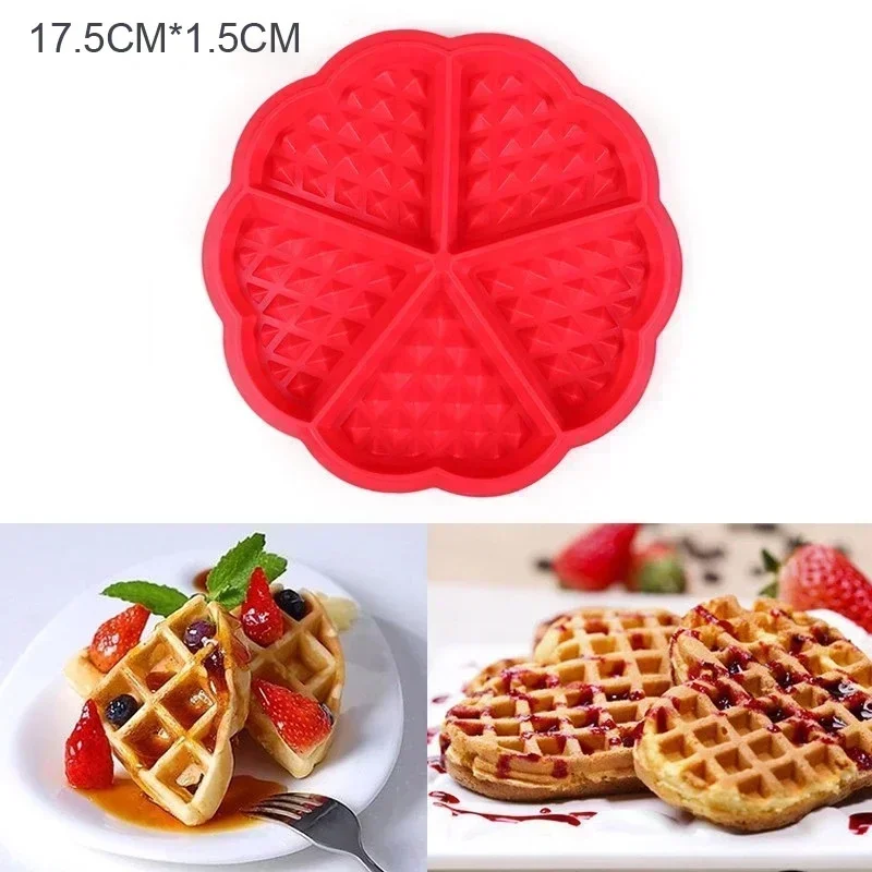Molde de silicona antiadherente para waffles, pastel y muffins - imagen 4