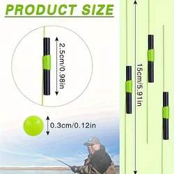 Topes de bobber deslizantes con cuentas para flotadores de pesca