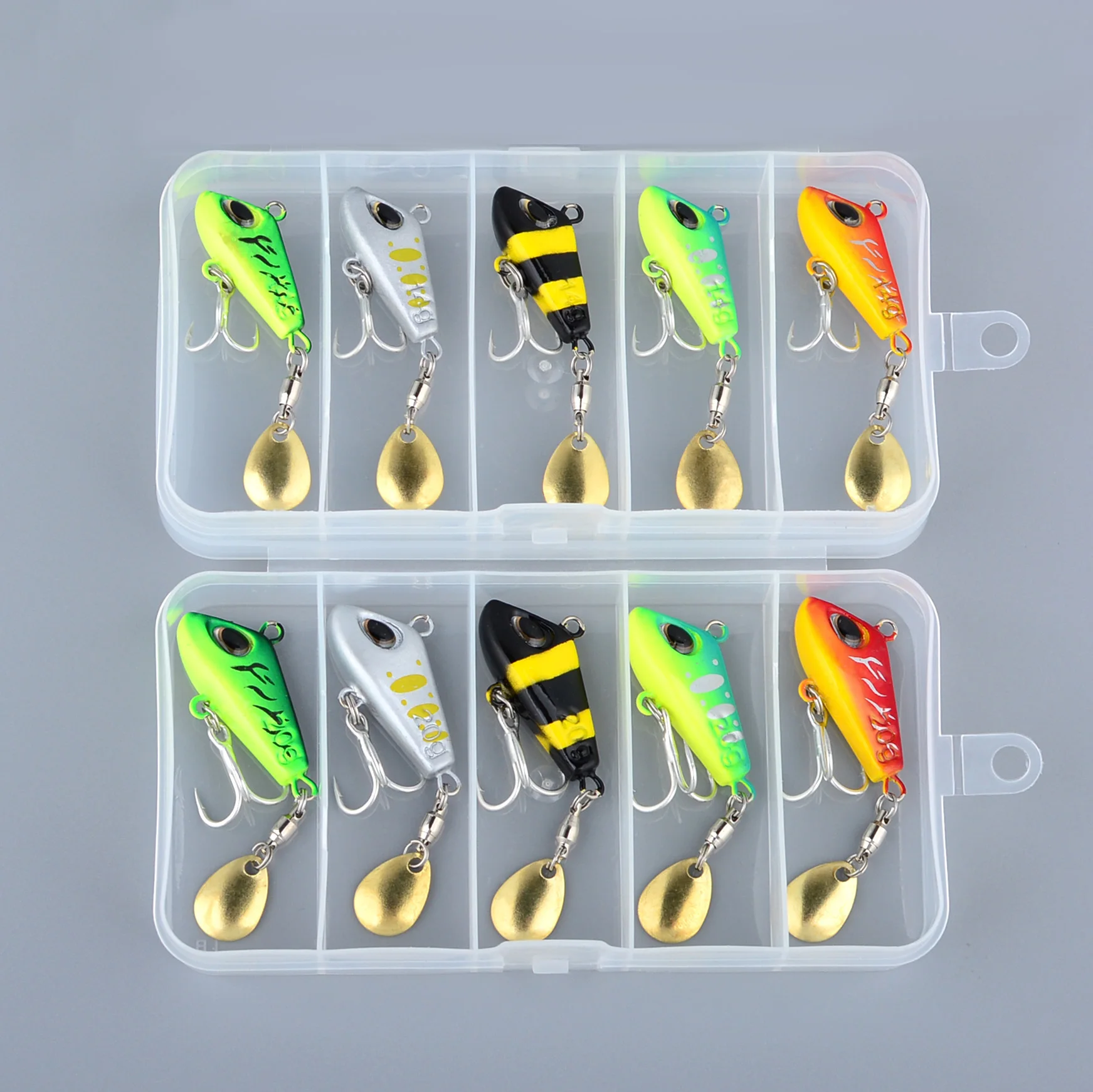 Cucharillas giratorias VIB metálicas para pesca de trucha - imagen 3