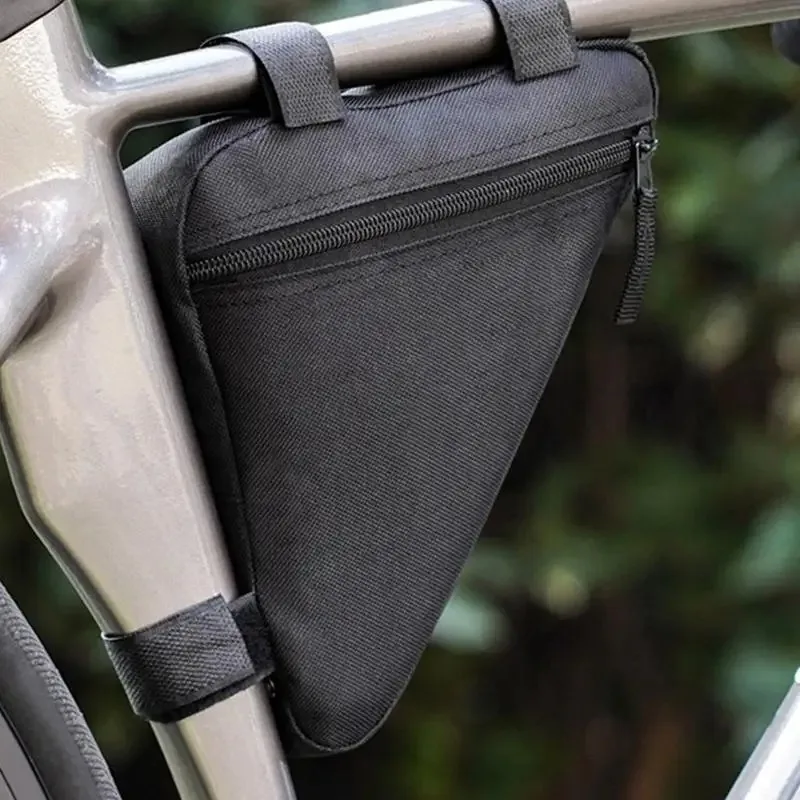 Bolsa triangular para bicicleta, manillar de cuadro frontal de bicicleta, bolsas impermeables para ciclismo, piezas de bicicleta - imagen 3