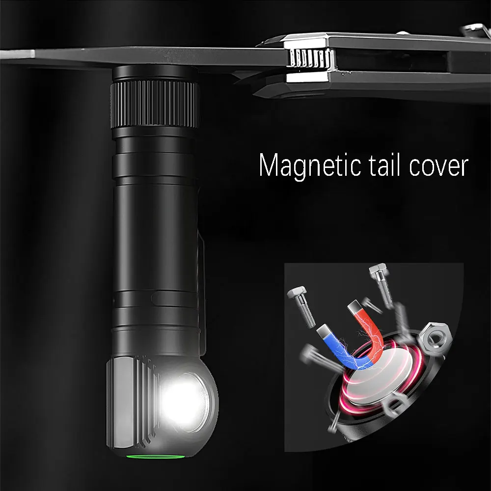 Linterna frontal LED 1000 lúmenes recargable USB-C para pesca - imagen 4