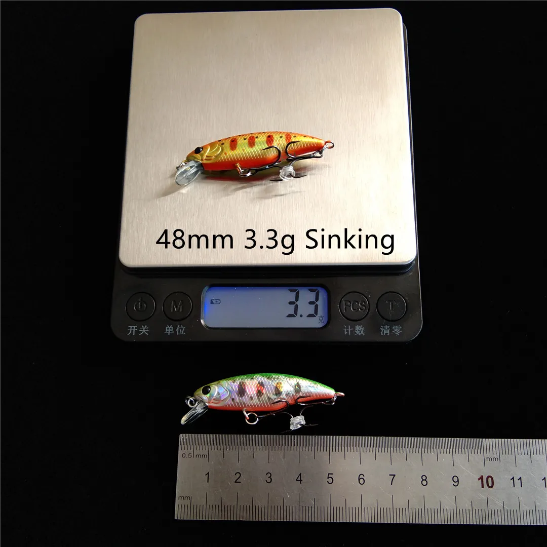 TSURINOYA-señuelo de pesca DW69, cebo duro para pececillos, 48S, 48mm, 3,3g - imagen 2