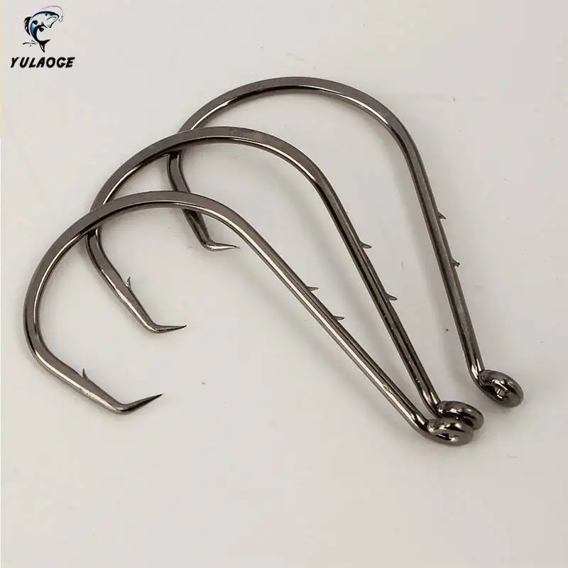 25 uds anzuelo de pesca doble backstab forma de olecrano pesca en el mar antidacoplamiento de largo alcance 1/0 # -8/0 #   materiel de peche 25PCS